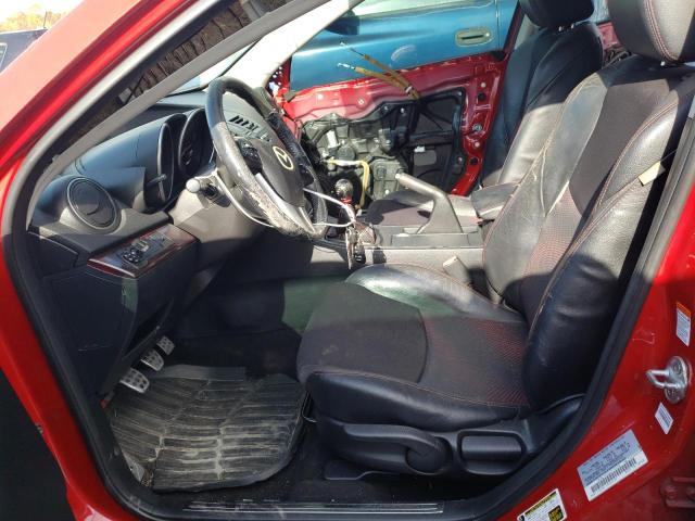 JM1BL1H33A1177478 - 2010 MAZDA SPEED 3 RED photo 7