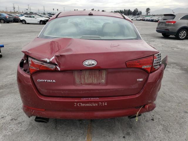 KNAGM4A78B5165934 - 2011 KIA OPTIMA LX RED photo 6