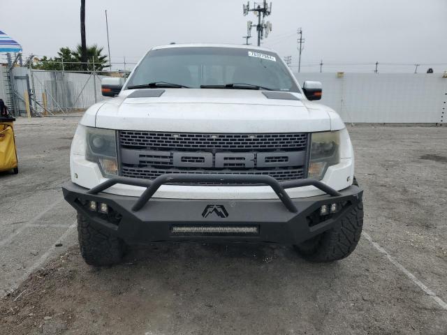 1FTFW1R61DFC05464 - 2013 FORD F150 SVT RAPTOR WHITE photo 5