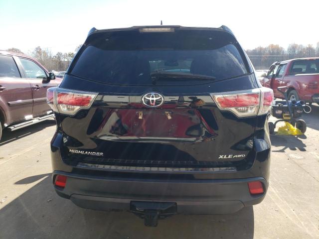 5TDJKRFH7GS310766 - 2016 TOYOTA HIGHLANDER XLE BLACK photo 6