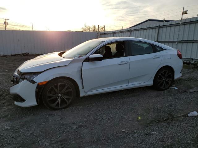 2HGFC2F81KH523019 - 2019 HONDA CIVIC SPORT WHITE photo 1