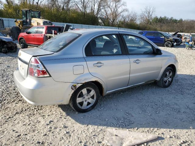 KL1TD56E69B337251 - 2009 CHEVROLET AVEO LS GRAY photo 3