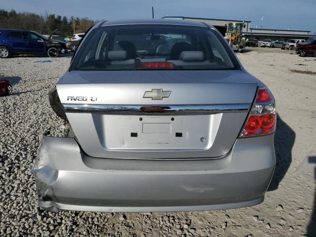 KL1TD56E69B337251 - 2009 CHEVROLET AVEO LS GRAY photo 6