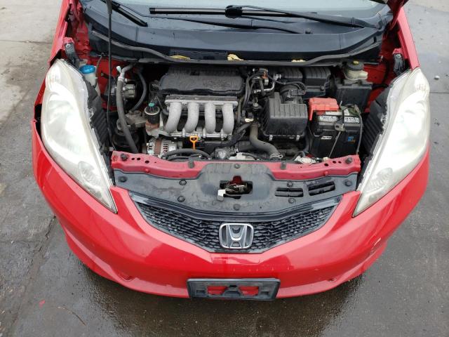 JHMGE8H41AS002432 - 2010 HONDA FIT SPORT RED photo 11