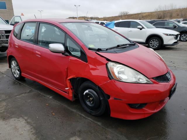 JHMGE8H41AS002432 - 2010 HONDA FIT SPORT RED photo 4