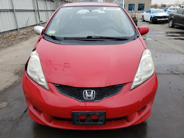 JHMGE8H41AS002432 - 2010 HONDA FIT SPORT RED photo 5