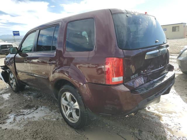 5FNYF4H57FB059887 - 2015 HONDA PILOT EXL BURGUNDY photo 2