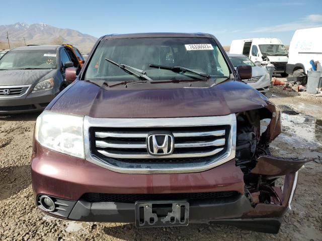 5FNYF4H57FB059887 - 2015 HONDA PILOT EXL BURGUNDY photo 5