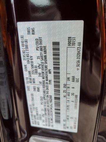 5LMCJ2C91KUL18200 - 2019 LINCOLN MKC SELECT Բորդո լուսանկար 14