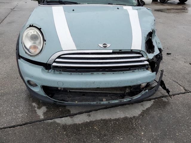 WMWSU3C58BT182468 - 2011 MINI COOPER BLUE photo 11