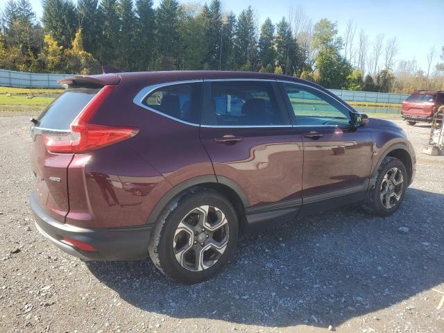 7FARW2H52JE008223 - 2018 HONDA CR-V EX BURGUNDY photo 3