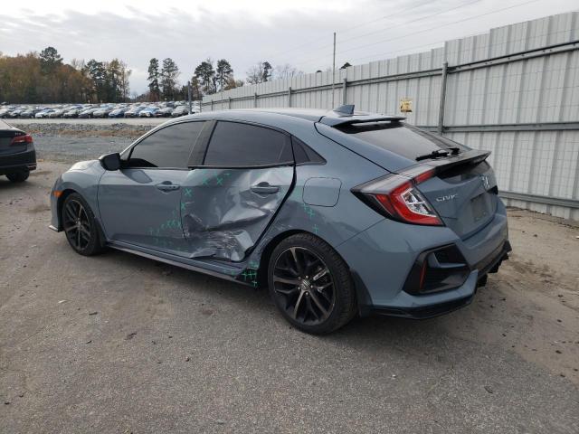 SHHFK7H90MU222544 - 2021 HONDA CIVIC SPORT TOURING BLUE photo 2