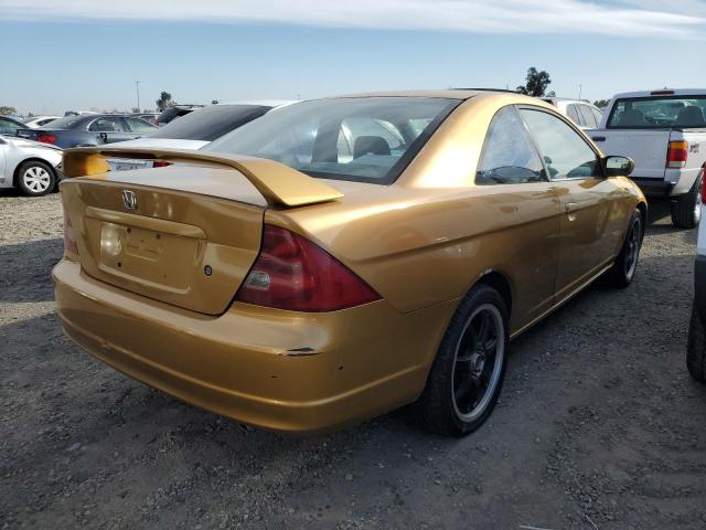 1HGEM229X1L027886 - 2001 HONDA CIVIC SI GOLD photo 3