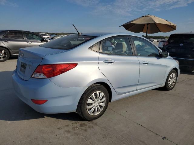 KMHCT4AE9EU701640 - 2014 HYUNDAI ACCENT GLS BLUE photo 3