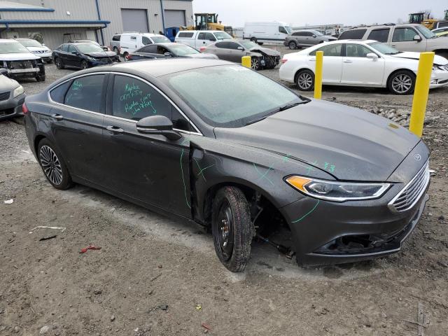 3FA6P0HD1JR114352 - 2018 FORD FUSION SE CHARCOAL photo 4