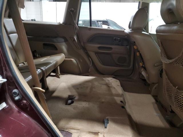 5FNYF18638B031921 - 2008 HONDA PILOT EXL MAROON photo 11