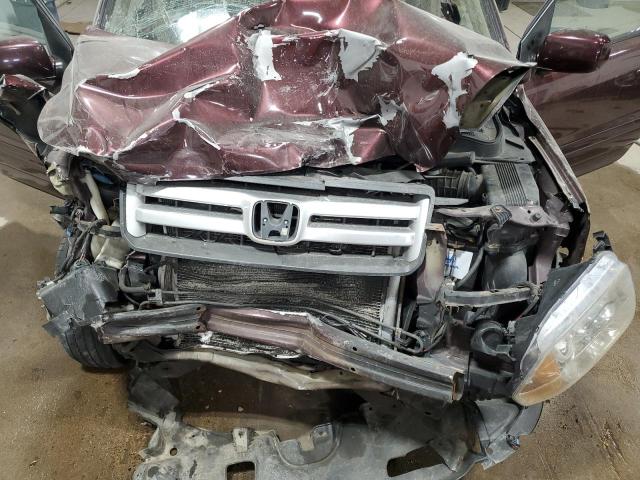 5FNYF18638B031921 - 2008 HONDA PILOT EXL MAROON photo 12