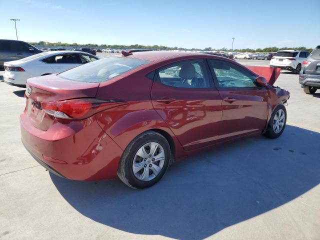 5NPDH4AE2GH782732 - 2016 HYUNDAI ELANTRA SE RED photo 3