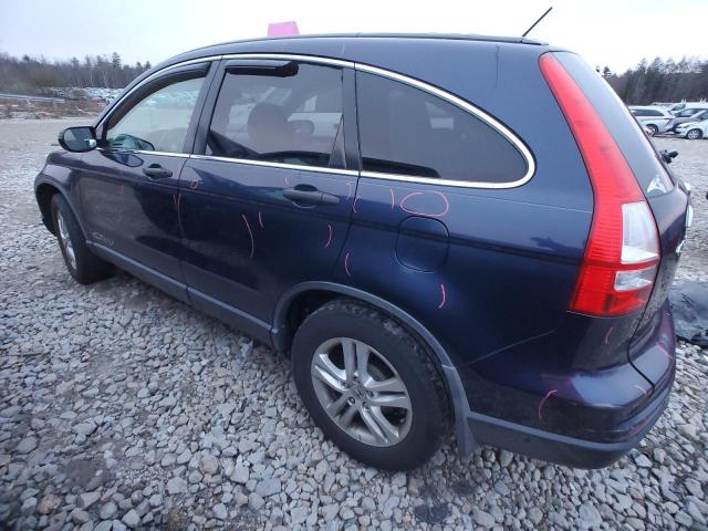 JHLRE4H53AC002585 - 2010 HONDA CR-V EX BLUE photo 2