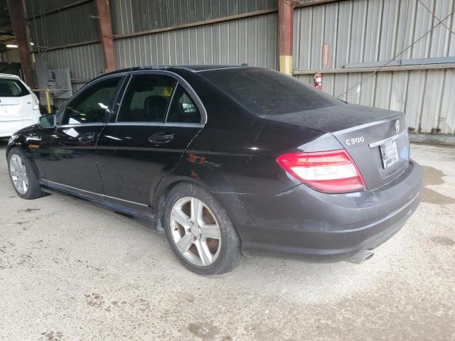 WDDGF5EB3AR098819 - 2010 MERCEDES-BENZ C 300 BLACK photo 2