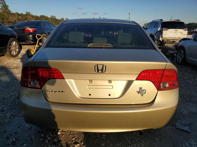 1HGFA16878L037312 - 2008 HONDA CIVIC EX BEIGE photo 6