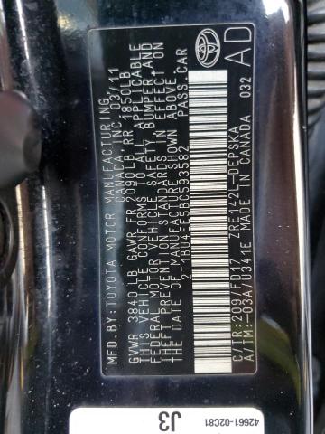 2T1BU4EE5BC593582 - 2011 TOYOTA COROLLA BASE Qara foto 13