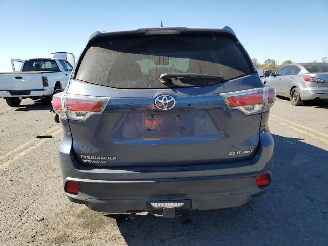 5TDJKRFH4FS172733 - 2015 TOYOTA HIGHLANDER XLE Mavi foto 6
