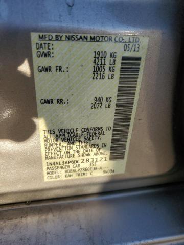 1N4AL3AP6DC283121 - 2013 NISSAN ALTIMA 2.5 GRAY photo 12