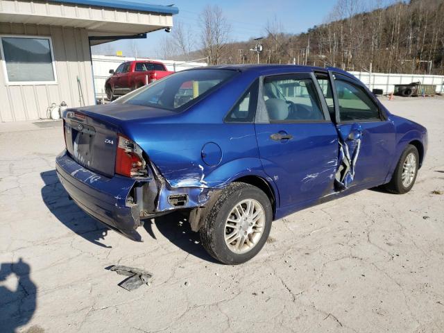 1FAFP34N66W124878 - 2006 FORD FOCUS ZX4 BLUE photo 3