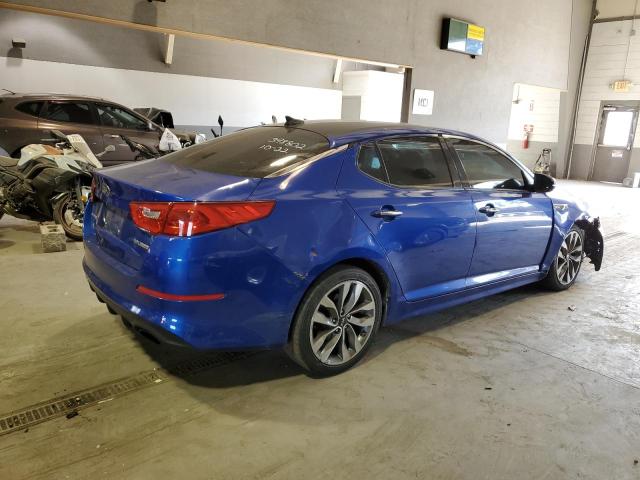 5XXGR4A63FG411785 - 2015 KIA OPTIMA SX BLUE photo 3