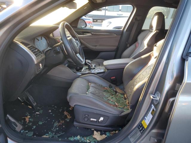 5YMUJ0C07LLA99617 - 2020 BMW X4 M COMPETITION SILVER photo 7