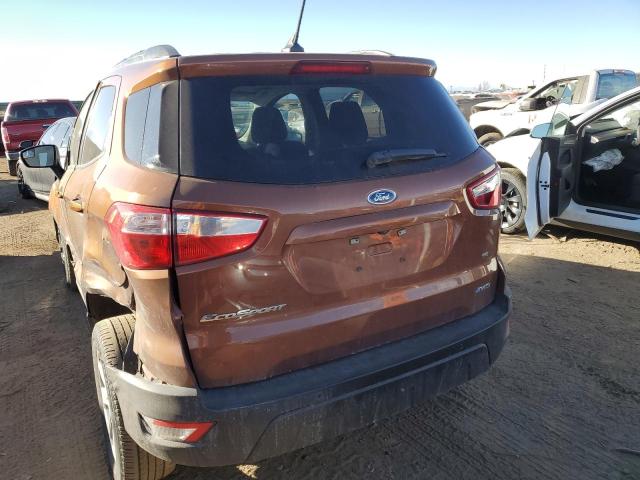 MAJ6S3GL6KC283338 - 2019 FORD ECOSPORT SE BROWN photo 6