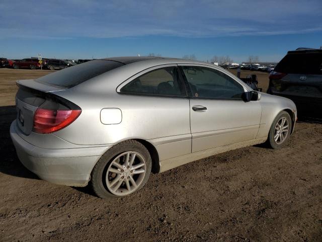 WDBRN40J64A571760 - 2004 MERCEDES-BENZ C 230K SPORT COUPE SILVER photo 3