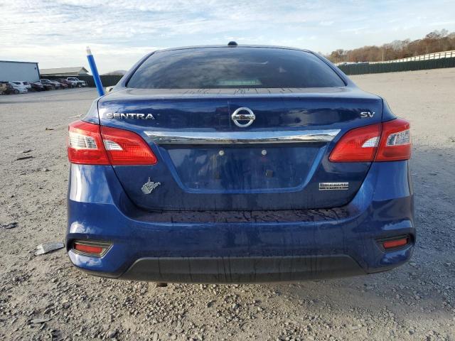 3N1AB7AP9KY443407 - 2019 NISSAN SENTRA S BLUE photo 6