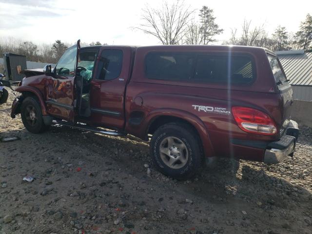 5TBBT44134S451140 - 2004 TOYOTA TUNDRA ACCESS CAB SR5 MAROON photo 2