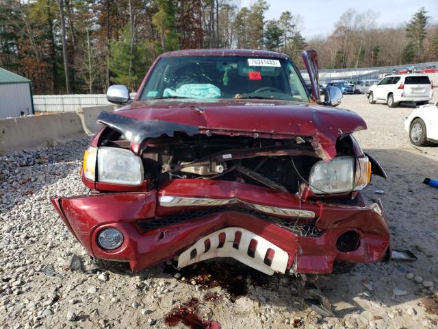 5TBBT44134S451140 - 2004 TOYOTA TUNDRA ACCESS CAB SR5 MAROON photo 5
