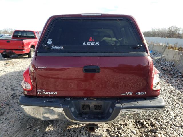 5TBBT44134S451140 - 2004 TOYOTA TUNDRA ACCESS CAB SR5 MAROON photo 6