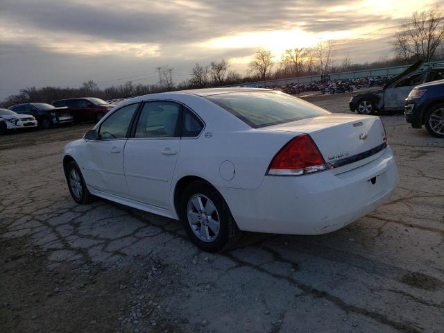 2G1WT57K291310666 - 2009 CHEVROLET IMPALA 1LT WHITE photo 2