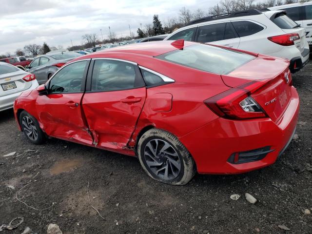 2HGFC2F71HH554528 - 2017 HONDA CIVIC EX RED photo 2