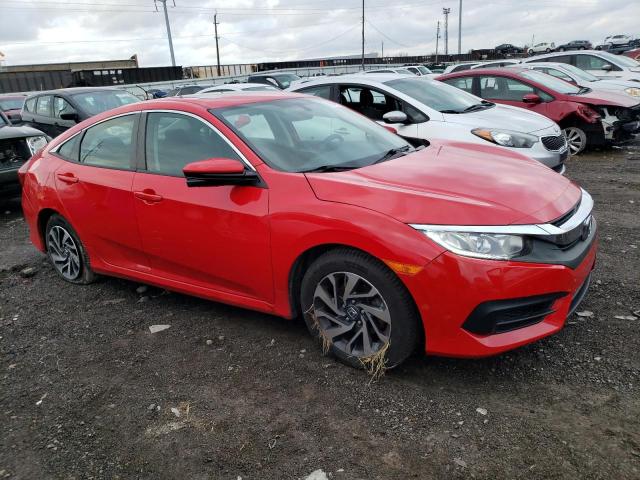 2HGFC2F71HH554528 - 2017 HONDA CIVIC EX RED photo 4