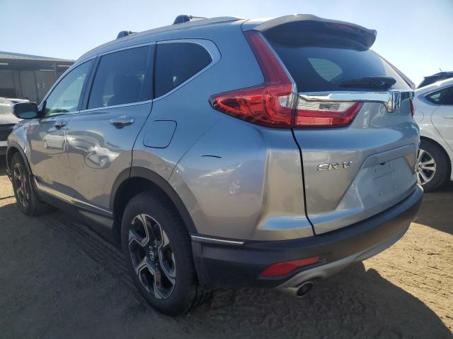 7FARW2H91KE008296 - 2019 HONDA CR-V TOURING SILVER photo 2