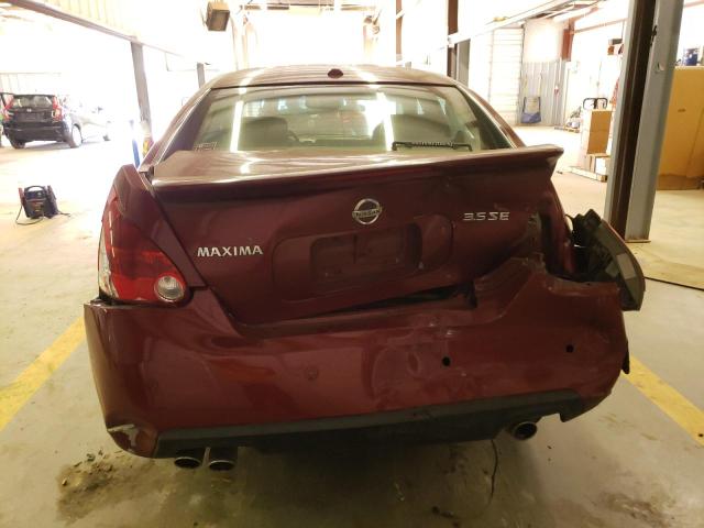 1N4BA41E98C836879 - 2008 NISSAN MAXIMA SE RED photo 6