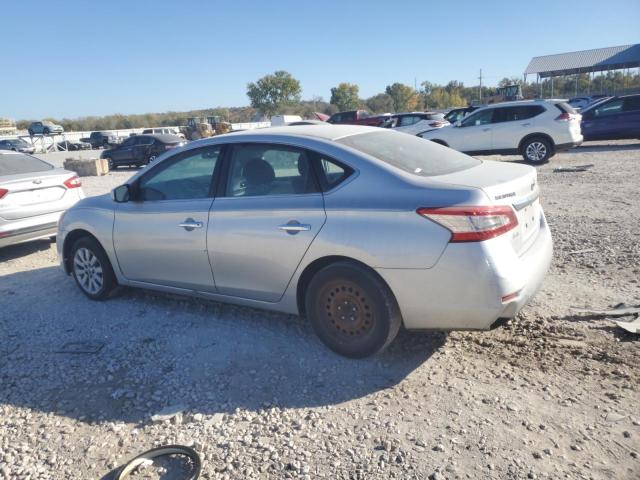 3N1AB7AP7DL610749 - 2013 NISSAN SENTRA S SILVER photo 2