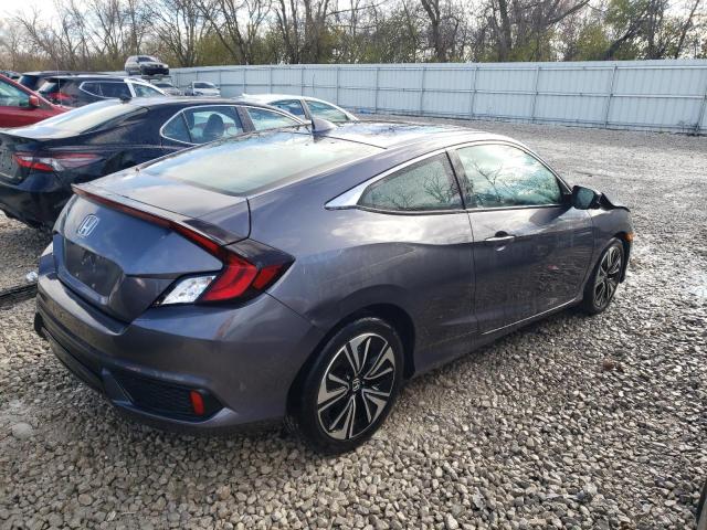 2HGFC3B77HH354698 - 2017 HONDA CIVIC EXL ნაცრისფერი ფოტო 3