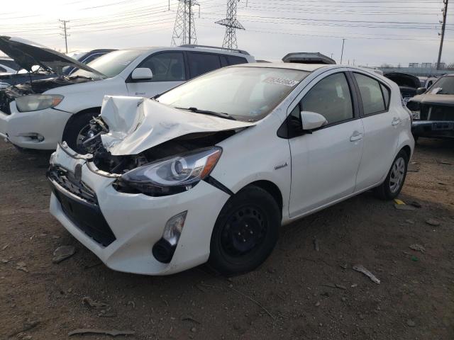 JTDKDTB36F1586602 - 2015 TOYOTA PRIUS C WHITE photo 1