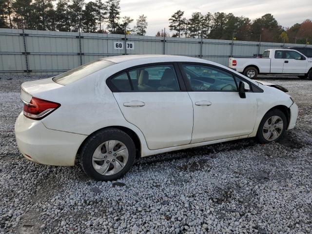 19XFB2E54DE099326 - 2013 HONDA CIVIC LX WHITE photo 3