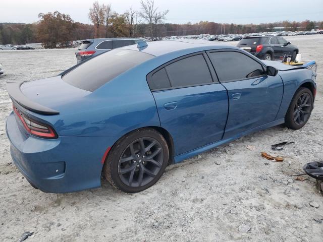 2C3CDXHG7MH653474 - 2021 DODGE CHARGER GT BLUE photo 3