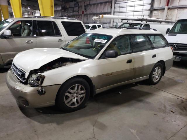 4S3BH665327633058 - 2002 SUBARU LEGACY OUTBACK WHITE photo 1