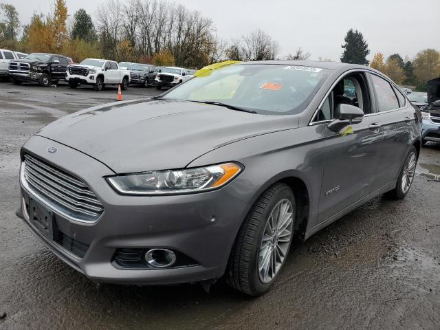 3FA6P0LU8DR304113 - 2013 FORD FUSION SE HYBRID GRAY photo 1