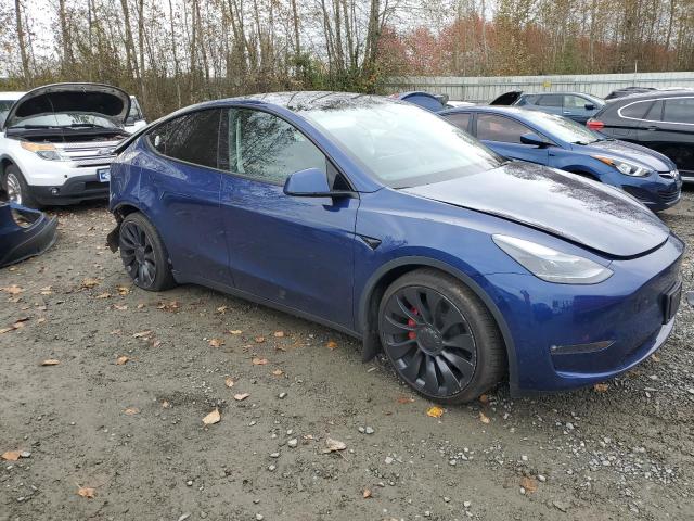 7SAYGDEF5PF811651 - 2023 TESLA MODEL Y BLUE photo 4